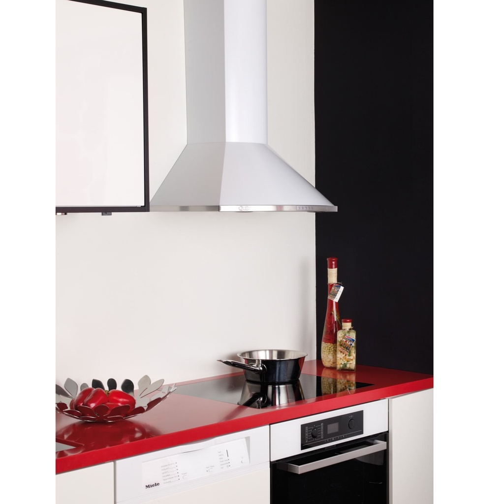 Kitchen hood Elegant E/F 60cm white