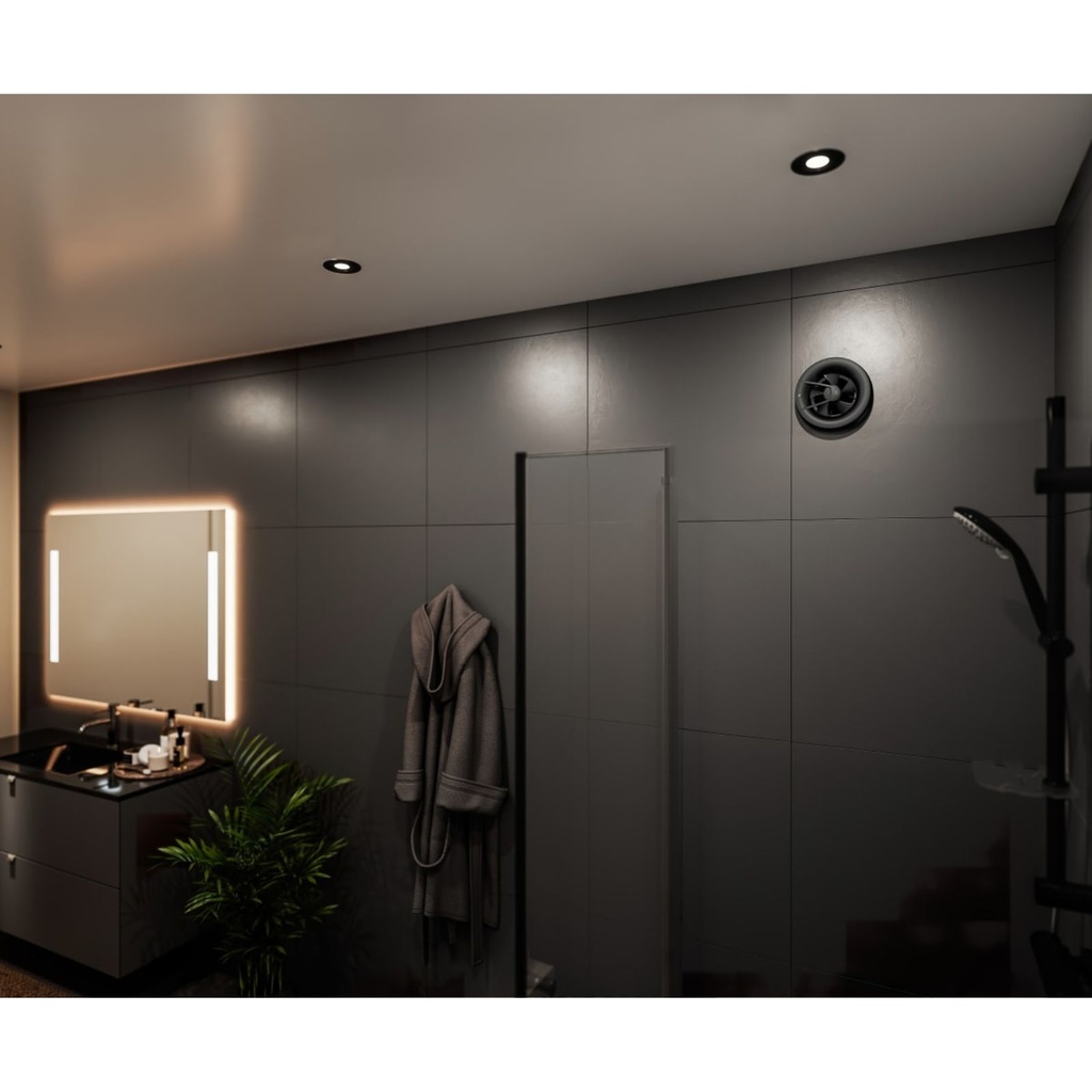  Bathroom fan Bodo Prime black