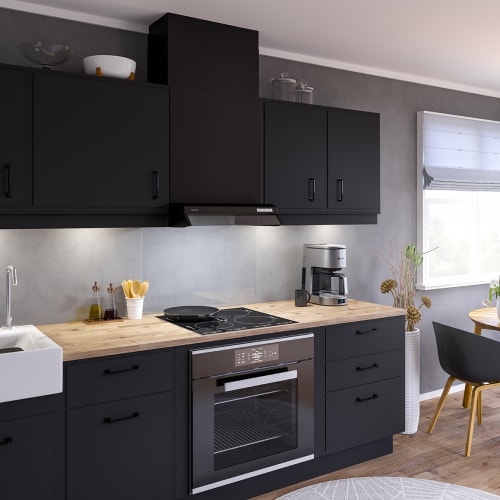 Rangehood Facet black KS3 RER