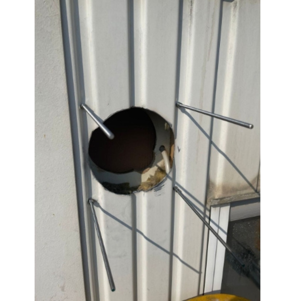 Spacer for outer cover, 50 mm, PVC RAL 