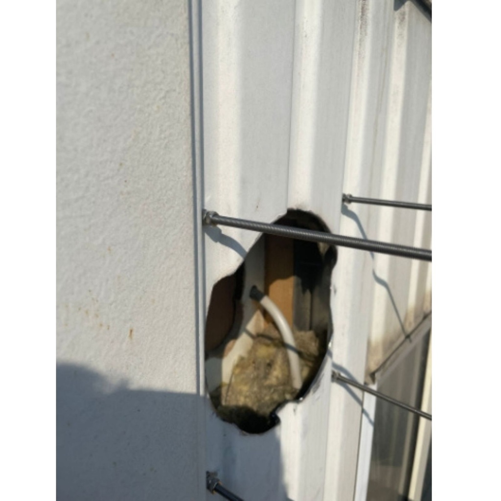 Spacer for outer cover, 50 mm, PVC RAL 