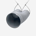 Plenum box straight 2xDN75/125