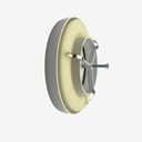 Supply valve Ø160 white plastic