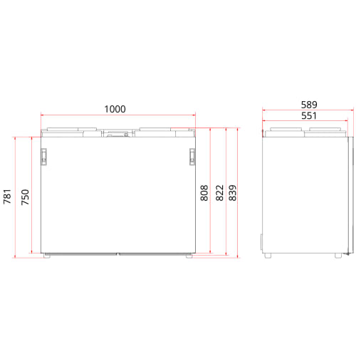 Air handling unit FLEXIT Nordic S7 RER SW