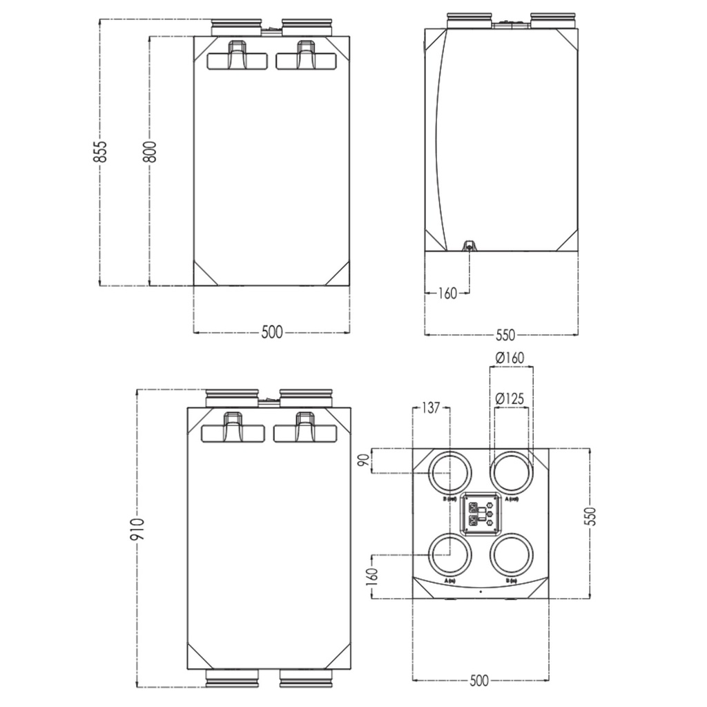 Air Handling Unit BSK - Notus (Built-in preheater)