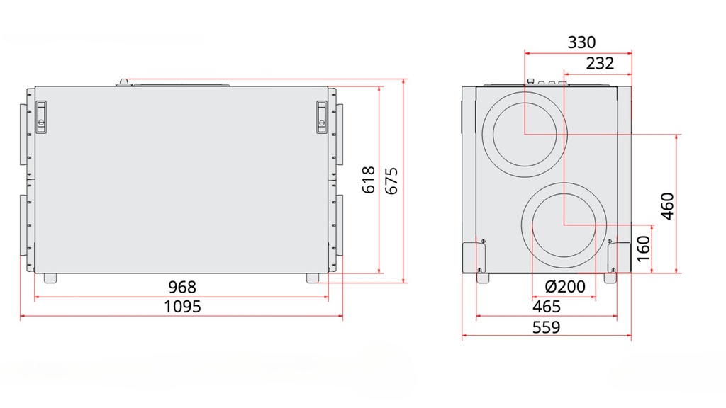 Air handling unit FLEXIT Nordic L6 RE SW