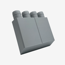 Prechodový box 4x DN50/DN125 