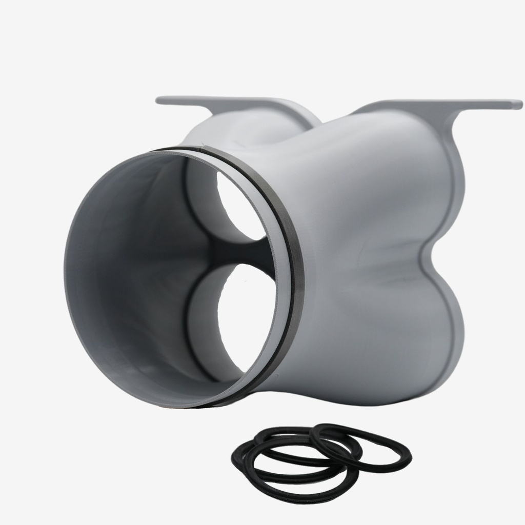 Distributor 4x DN90, throat 160