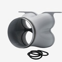 Distributor 4x DN90, throat 160