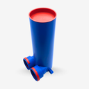 Supply and exhaust box AST 2xDN75/125 – 400mm