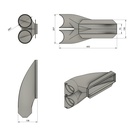 Transition box LINEAR 1x90 (70mmx270mm)