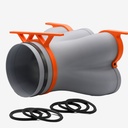 Distributor cone 6x DN90, throat 160