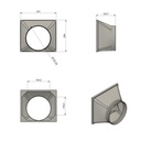 Flange double row DN160 for distributor body