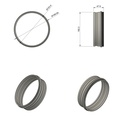 Flange DN160 for distributor body - bottom connection