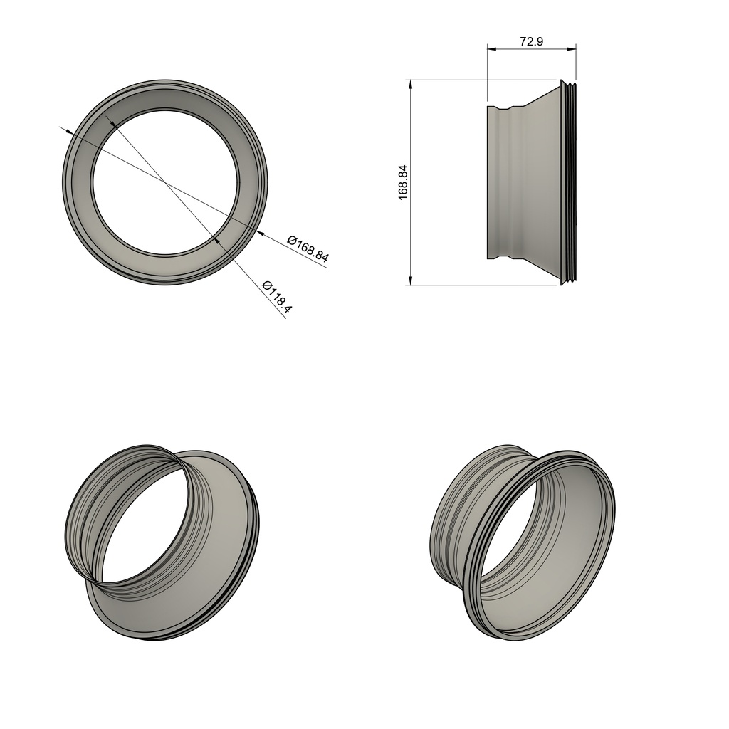 Flange 125 for Distributor body - bottom connection