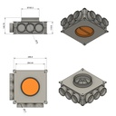 Distributor 6x75 vertical connection 160