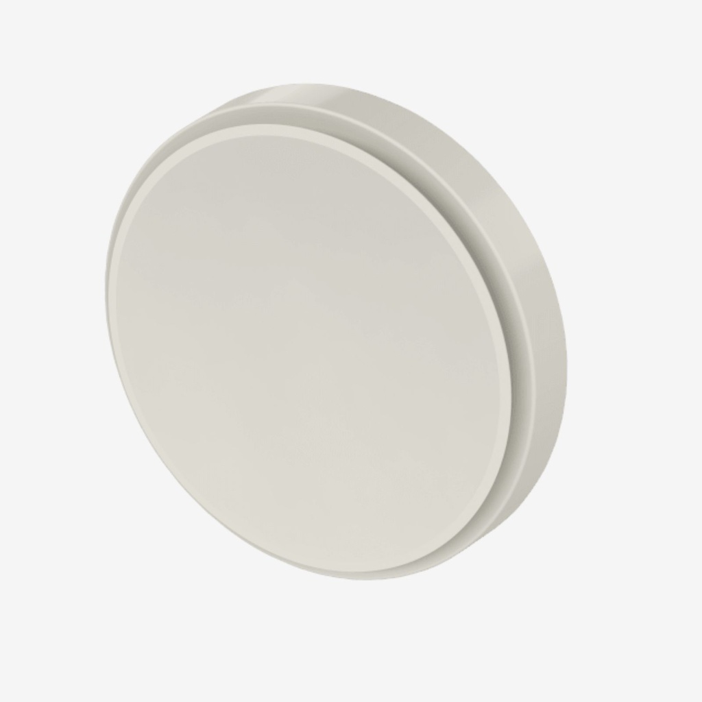 Supply valve Ø160 white plastic