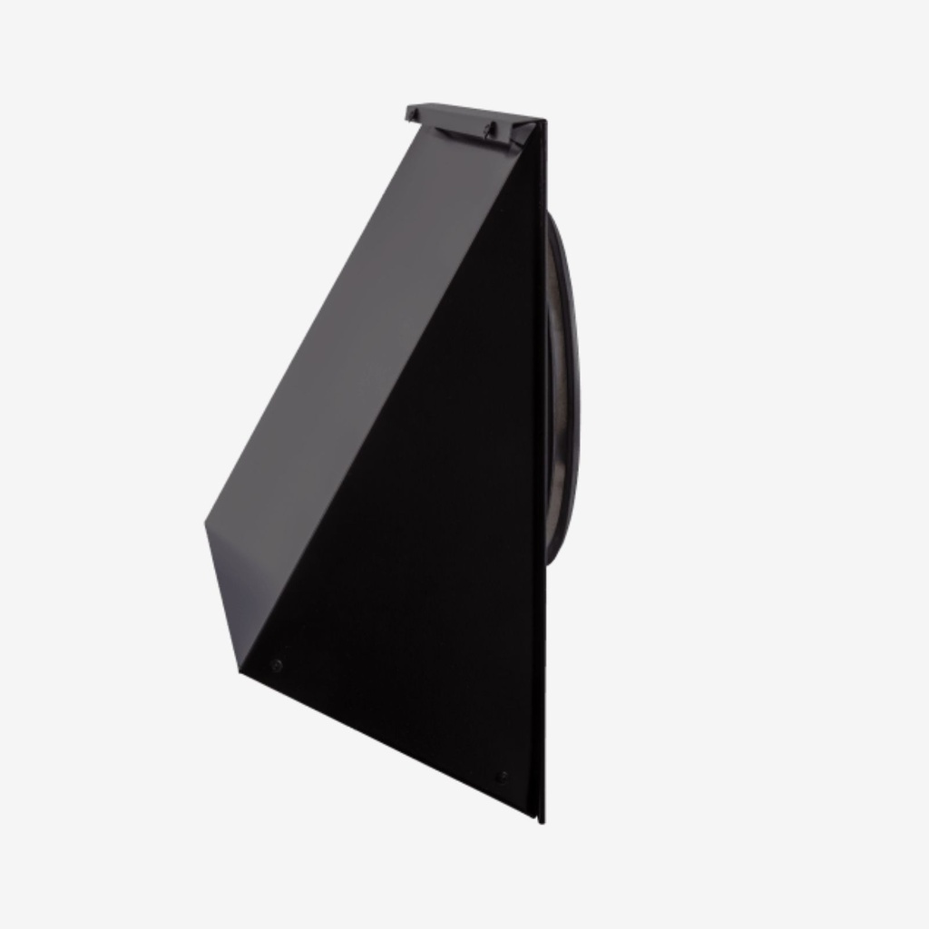 Wall cowl V13 Ø200 black