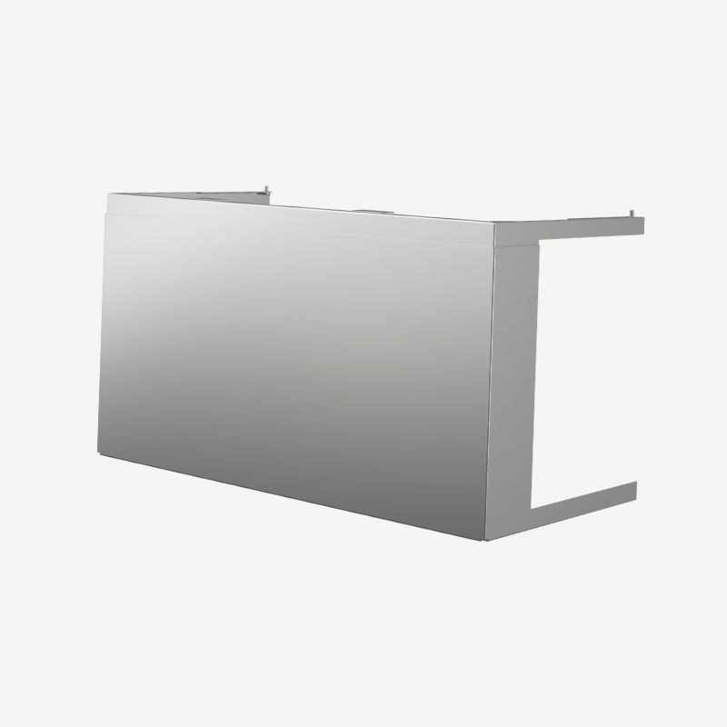 Duct cover for Flexit Nordic KS3, open side, stainless steel