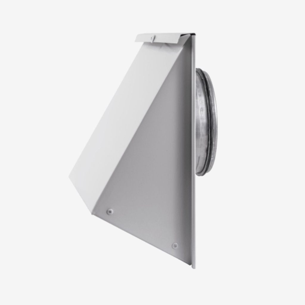Wall cowl V13 Ø125 white