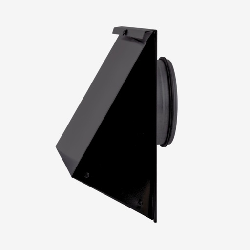 [112743] Wall cowl V13 Ø125 black