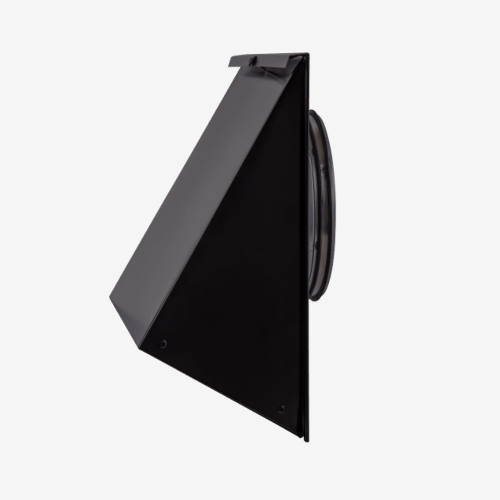 Wall cowl V13 Ø160 black