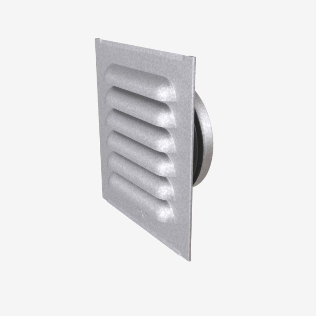 [02333] Stała żaluzja z ssawką 6X6 „Ø160 stal