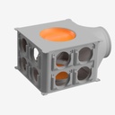 Distribuční box 8-12 DN90, hrdlo 160