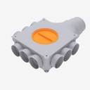 Distributor 9x75 horizontal connection 125/160