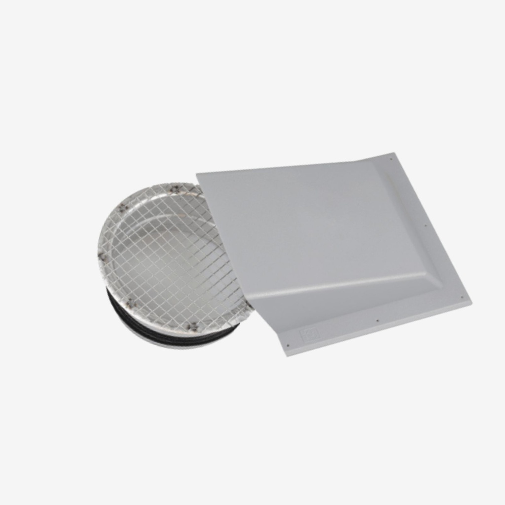 Air cowl exhaust/outdoor  male Ø160 grey