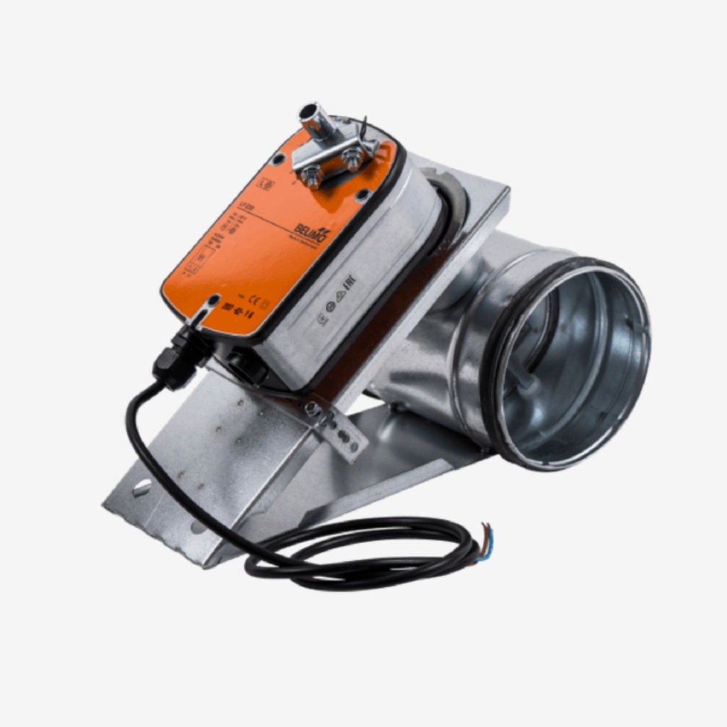 [111801] Closing air damper Ø125 w/spring