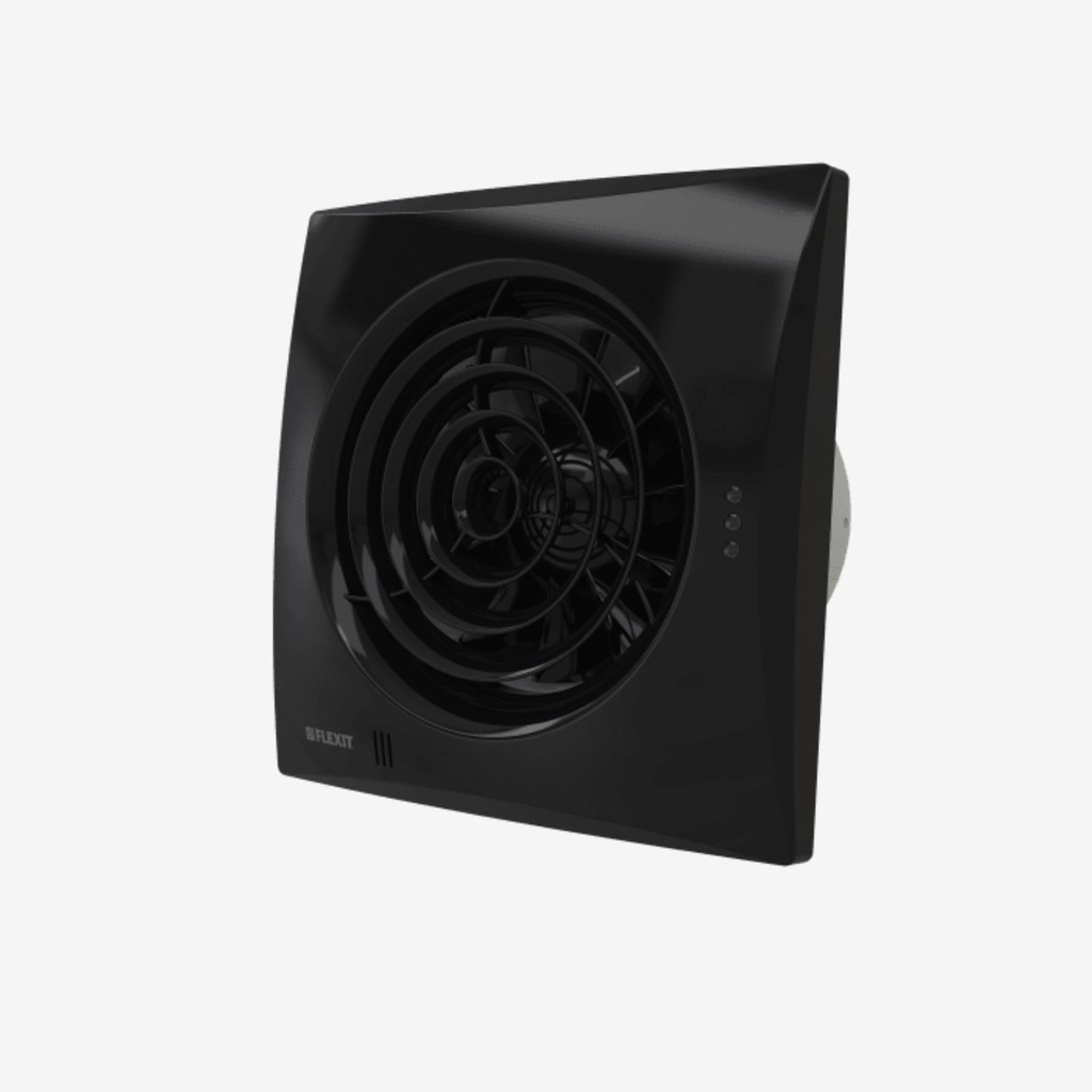 Bathroom fan Silent Eco 100STD BLK