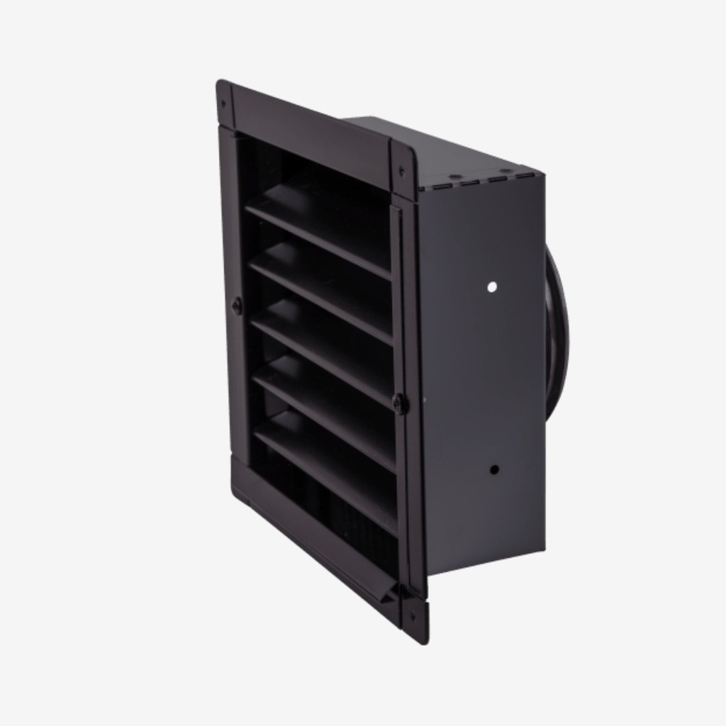 Wall louver V13 Ø125 black