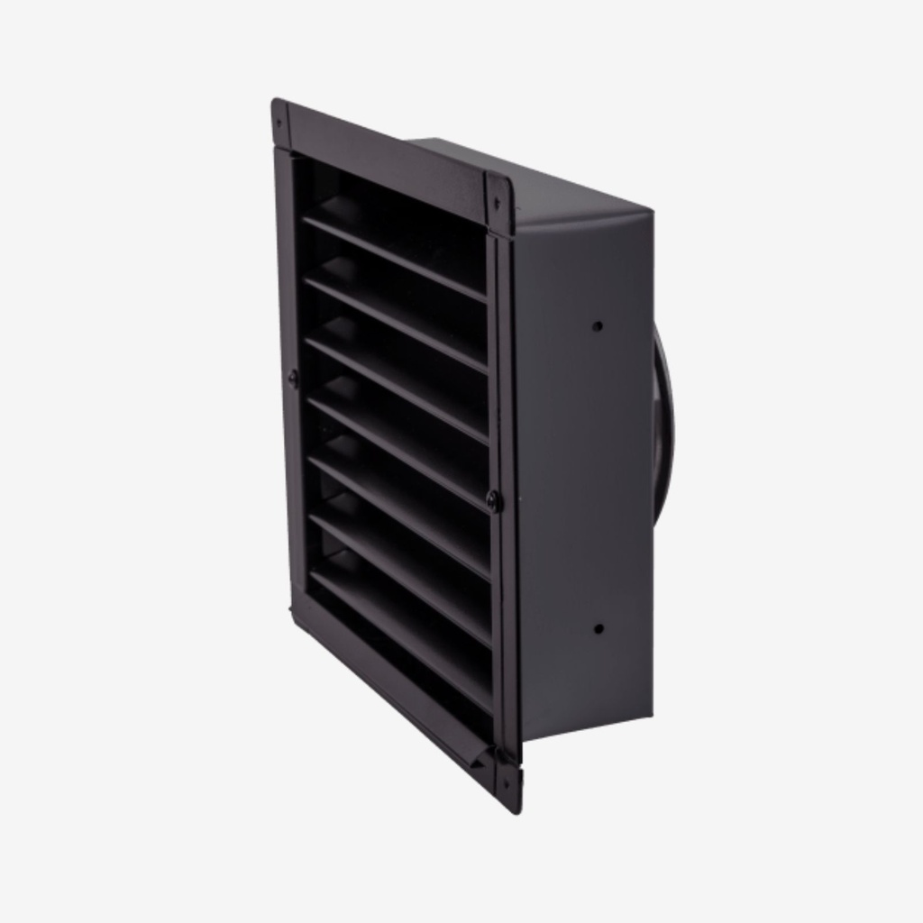 Wall louver V13 Ø160 black