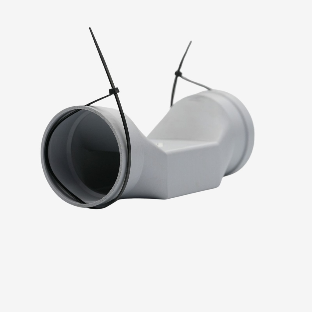 Short DN90 duct reducer