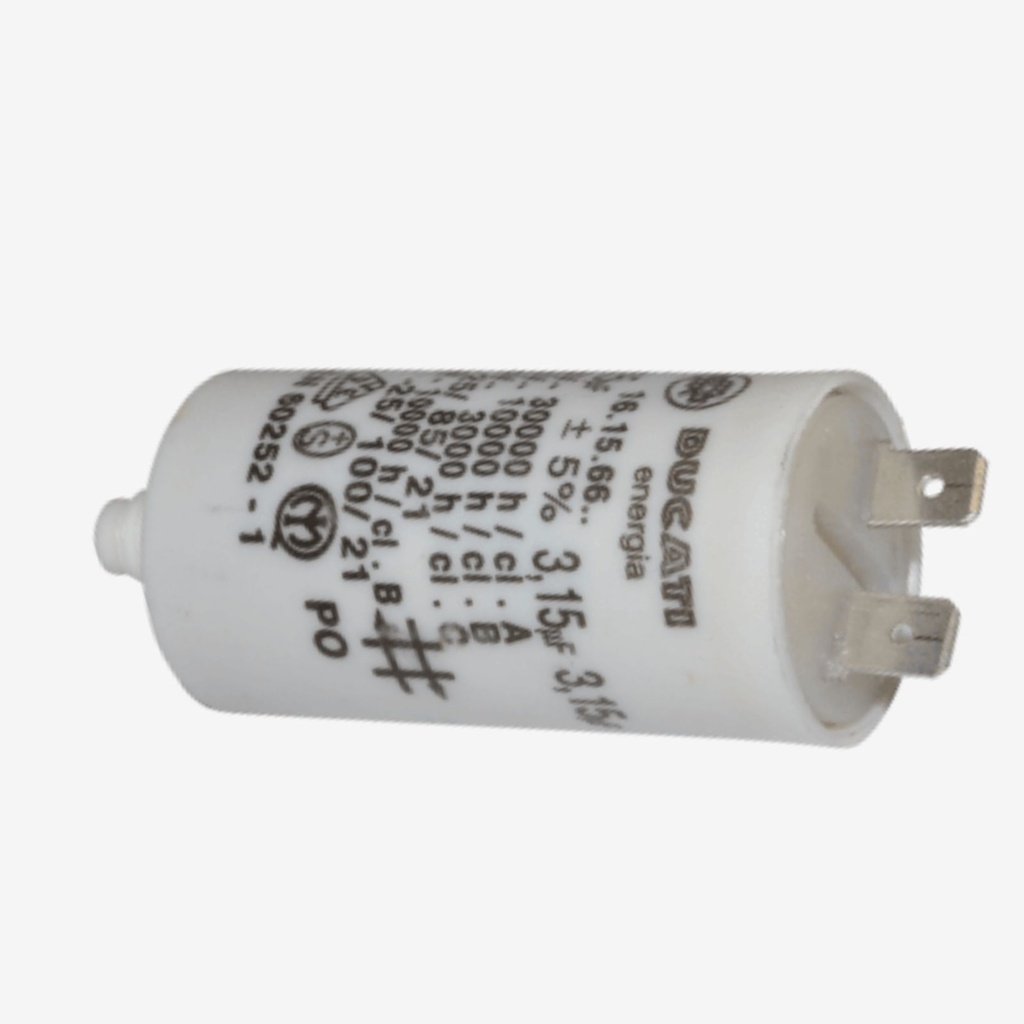 Capacitor w/pins 3uF
