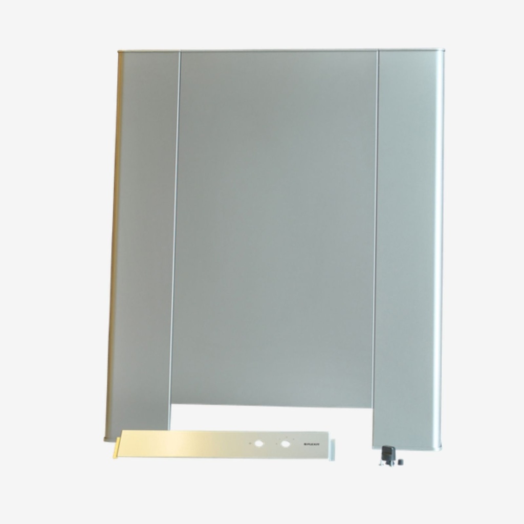 [113700] Door complete K2 short silver