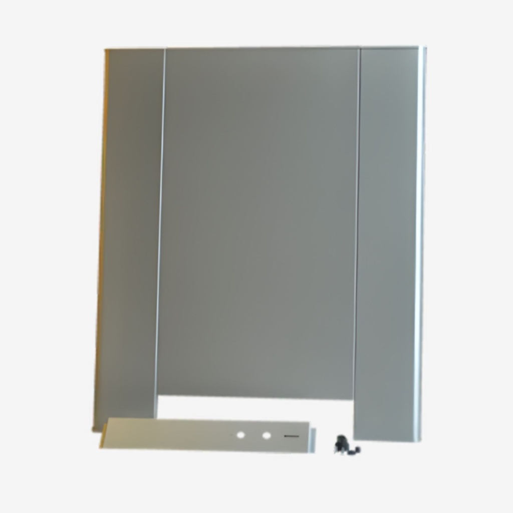 Door complete K2 silver