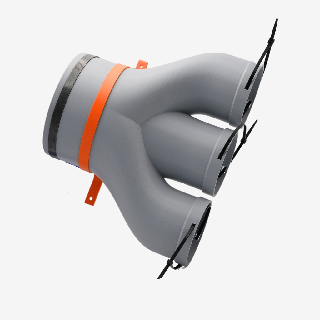 [712044] Rozdělovací vyduchový box  3xDN90/160