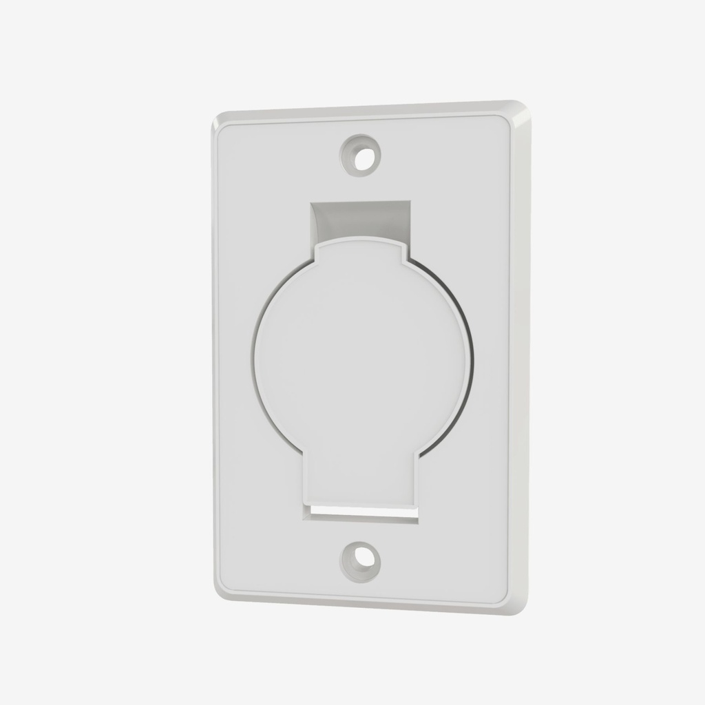 [02479] Suction inlet white plastic 