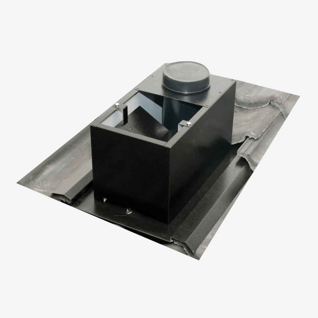 Roof pipe VS125 black steel 