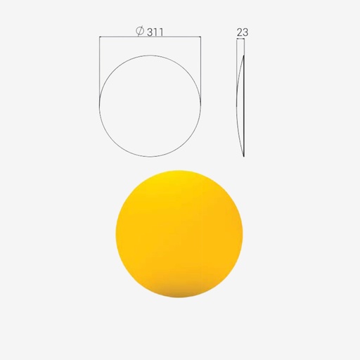 [Zephyr/A/AFP/A] Zephyr Aluminiowy panel przedni (Model A) (Yellow)