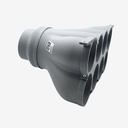 Distribution box cone 8xDN90, throat 125