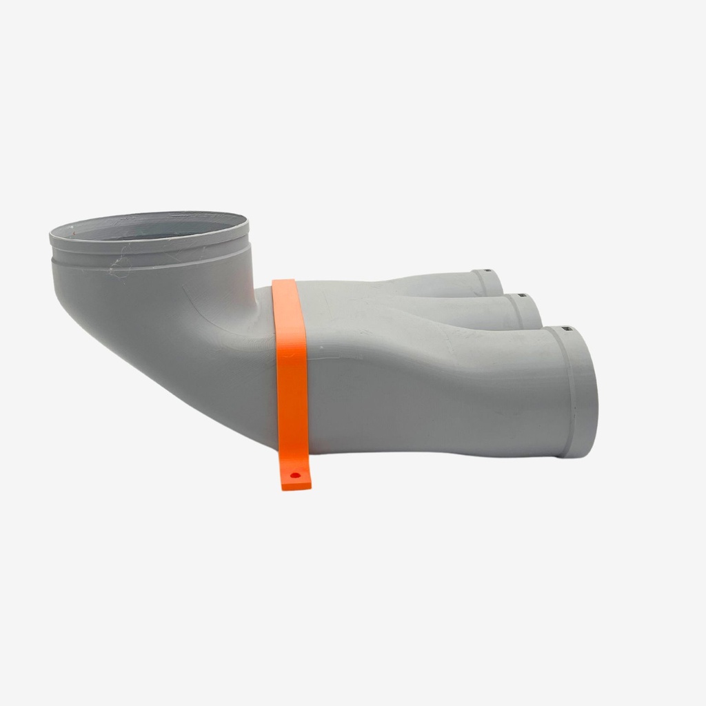 Triple air distribution box 3xDN90 90 degrees