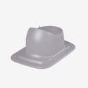 Vilpe Classic pass-through element for flat metal roof with low pitch