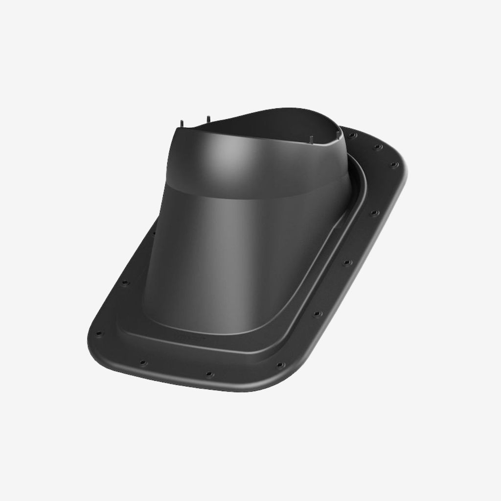 [746022] Vilpe CLASSIC VINO PASS-THROUGH ELEMENT FOR FLAT SHEET METAL (Black)