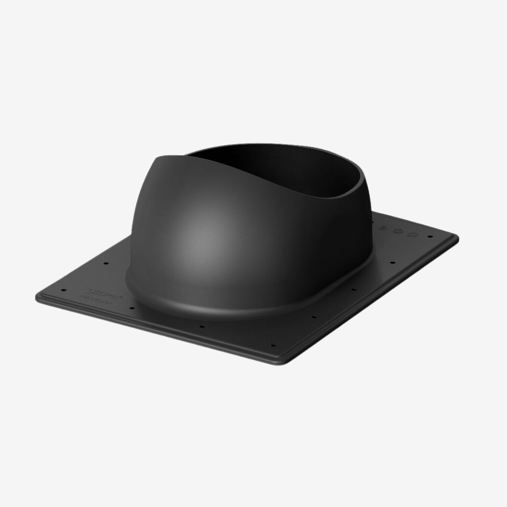 [740822] Vilpe HYYGGE PASS-THROUGH ELEMENT FOR SHEET METAL (Black)