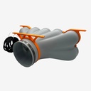 Distributor cone 10x DN90, throat 160