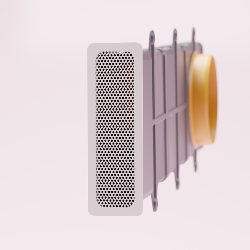 Radial outlet for local heat recovery