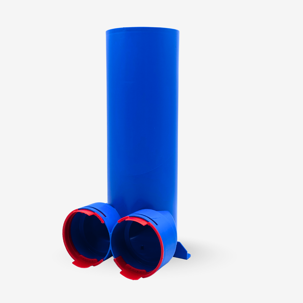 [604002] Přechodový box AST 2xDN90/125 (OD90–ID75 / Ø125) 400 mm